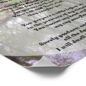 Psalms 23 De Heer is mijn Shepherd Poster (Hoek)