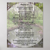 Psalms 23 De Heer is mijn Shepherd Poster (Voorkant)