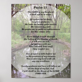 Psalms 23 De Heer is mijn Shepherd Poster