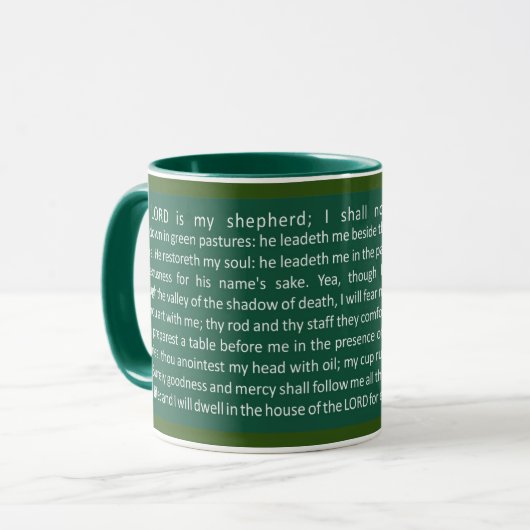 Psalms 23 (Eng) Coffee Mug Mok (Voorkant links)