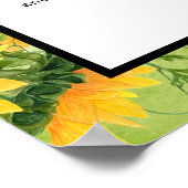 Psalms 23 Golden Sunflower Border Poster (Hoek)