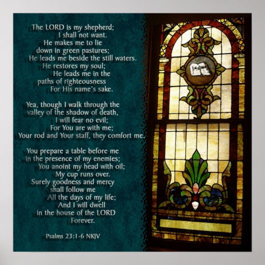 Psalms 23 poster (Voorkant)
