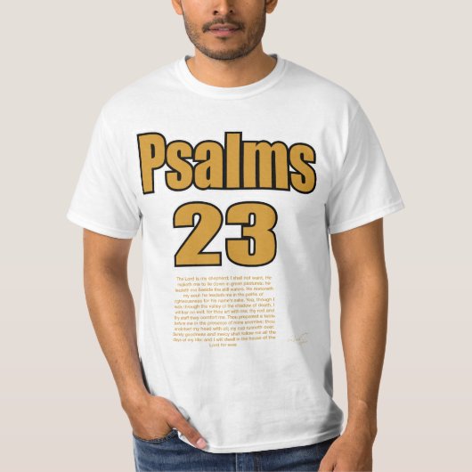 Psalms 23 t-shirt (Voorkant)