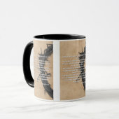 Psalms 24:4-7 Bijbel Verse Mok met twee tonen (Voorkant links)