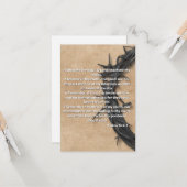 Psalms 24:4-7 KJV Prayer Flat Wenskaart Kaart (Voorkant / Achterkant in situ)