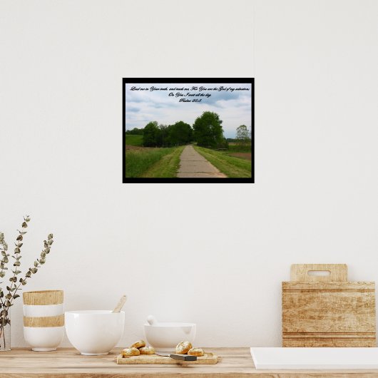 Psalms 25:5-Poster Poster (Keuken)