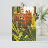 Psalms 27:14 KJV Bijbelscripts Pic Greeting Kaart (Staand voorkant)