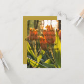 Psalms 27:14 KJV Bijbelscripts Pic Greeting Kaart (Voorkant / Achterkant in situ)