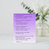 Psalms 27:1-4 briefkaart (Staand voorkant)