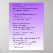 Psalms 27:1-4 poster (Voorkant)