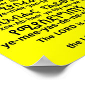 Psalms 27:1 in het Amharic-Poster Poster (Hoek)