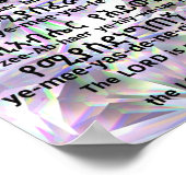 Psalms 27:1 in het Amharic-Poster Poster (Hoek)