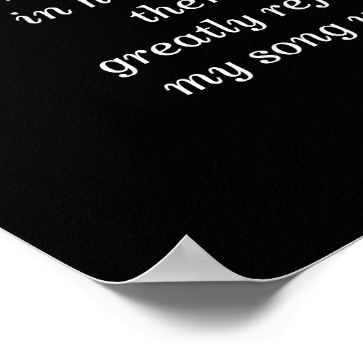 Psalms 28:7 - Poster art (Hoek)