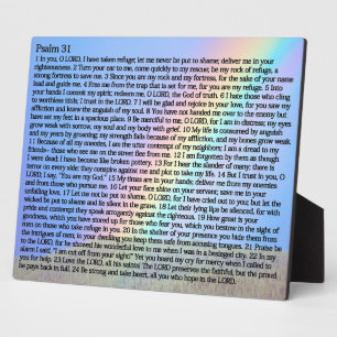 Psalms 31:1-24 fotoplaat