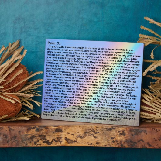 Psalms 31:1-24 fotoplaat (Zijkant)