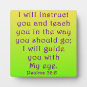 Psalms 32:8 fotoplaat (Voorkant)