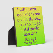 Psalms 32:8 fotoplaat (Voorkant)