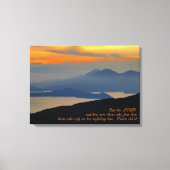 Psalms 33:18 Inspirerend Rek Canvas afdrukken (Voorkant)
