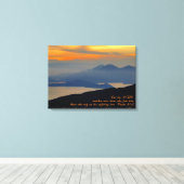 Psalms 33:18 Inspirerend Rek Canvas afdrukken (Insitu (Houten vloer))