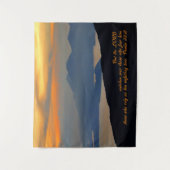 Psalms 33:18 Inspirerend Wandkleed (Voorkant)