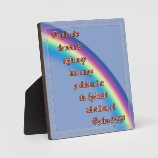 Psalms 34:19 NCV Fotoplaat (Voorkant)