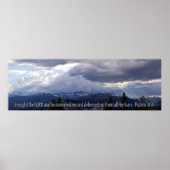 Psalms 34:4 panorama poster (Voorkant)