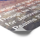 Psalms 37:23-24 Poster (Hoek)
