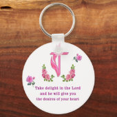 Psalms 37:4 sleutelhanger (Voorkant)