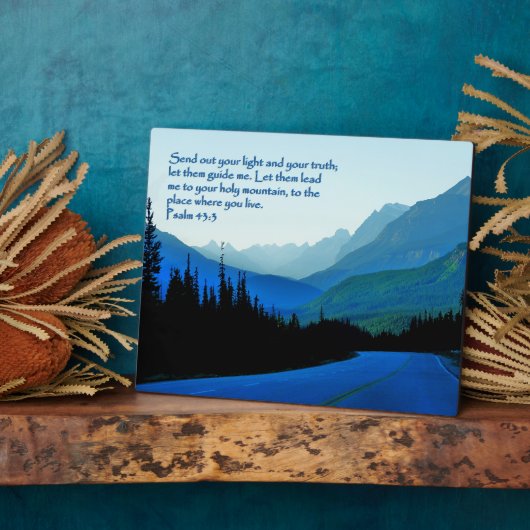 Psalms 43:3 Inspirerend Fotoplaat (Zijkant)