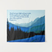 Psalms 43:3 Inspirerend Wandkleed (Voorkant (horizontaal))