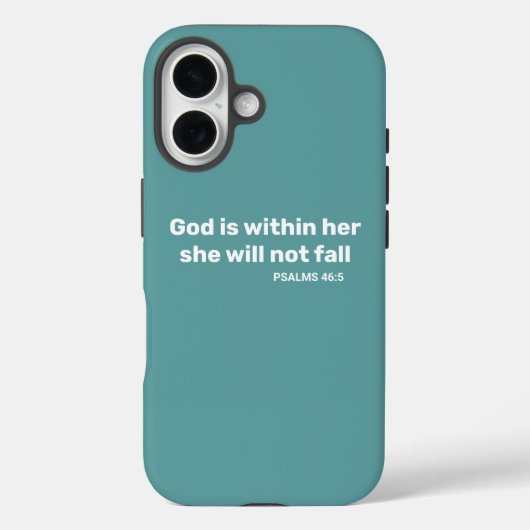 Psalms 46:5 God zit in haar bijbel vers Case-Mate iPhone Case (Achterkant)