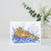 Psalms 46:5 Scripture God zal haar duif helpen Briefkaart (Staand voorkant)