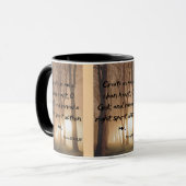 Psalms 51:10 KJV Bijbelscripts Pic Two-Tone Mok (Voorkant links)