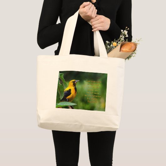Psalms 55:22 Inspirerend Grote Tote Bag (Voorkant (product))
