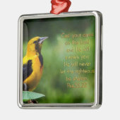 Psalms 55:22 Inspirerend Metalen Ornament (Links)