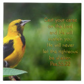 Psalms 55:22 Inspirerend Tegeltje (Voorkant)