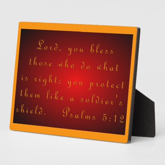 Psalms 5:12 fotoplaat (Zijkant)