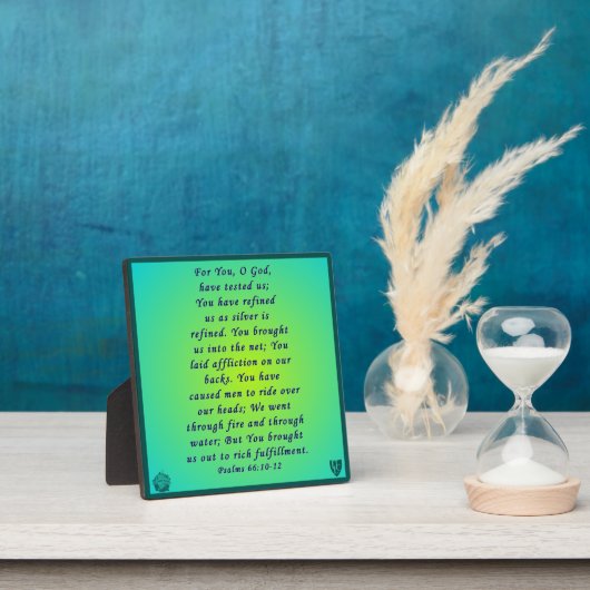 Psalms 66:10-12 fotoplaat (Insitu)