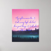 Psalms 71:19 Bijbelse KJV Pic Wall Art Canvas Afdruk (Voorkant)