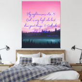 Psalms 71:19 Bijbelse KJV Pic Wall Art Canvas Afdruk (Insitu (Slaapkamer))