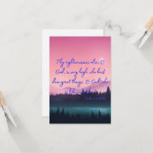 Psalms 71:19 KJV Bijbel Verse Pic Flat Greeting Kaart (Voorkant / Achterkant in situ)