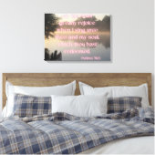 Psalms 71:23 Bijbelverse KJV Pic Wall Art Canvas Afdruk (Insitu (Slaapkamer))