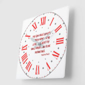 Psalms 71:23 KJV Bijbel Romeins cijfer Vierkante Klok (Hoek)