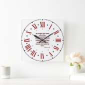 Psalms 71:24 KJV Bijbel Romeins cijfer Vierkante Klok (Huis)