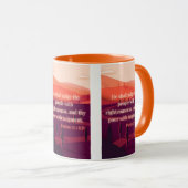 Psalms 72:2 KJV Bijbel Verse Pic Two-Tone Mok (Voorkant rechts)