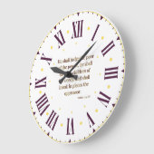 Psalms 72:4 KJV Bijbel Romeins cijfer Grote Klok (Hoek)