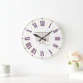 Psalms 72:4 KJV Bijbel Romeins cijfer Grote Klok (Huis)