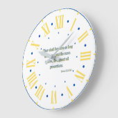 Psalms 72:5 KJV Bijbel Romeins cijfer Grote Klok (Hoek)