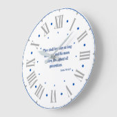 Psalms 72:5 KJV Bijbel Verse II Romeins Numeriek Grote Klok (Hoek)