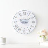 Psalms 72:5 KJV Bijbel Verse II Romeins Numeriek Grote Klok (Huis)